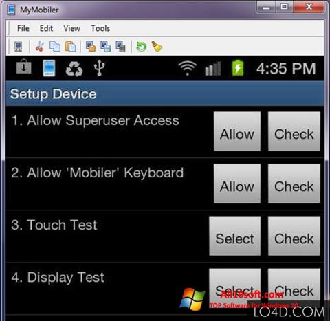 स्क्रीनशॉट MyMobiler Windows 10