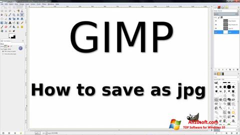 स्क्रीनशॉट GIMP Windows 10