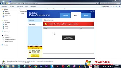 स्क्रीनशॉट DriverScanner Windows 10