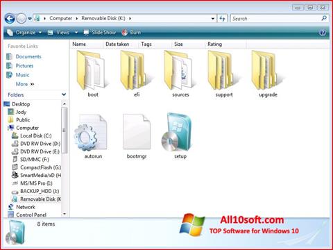 स्क्रीनशॉट Windows 7 USB DVD Download Tool Windows 10
