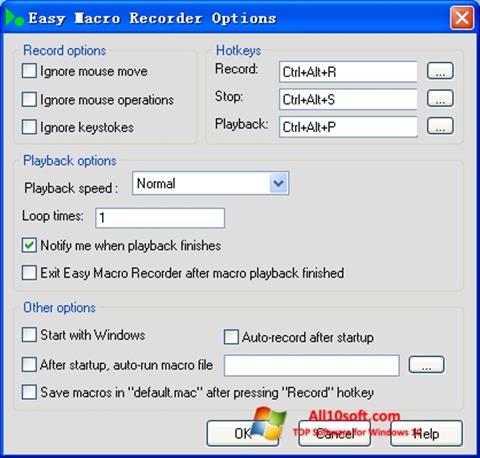 स्क्रीनशॉट Easy Macro Recorder Windows 10