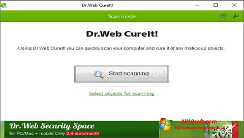 स्क्रीनशॉट Dr.Web CureIt Windows 10