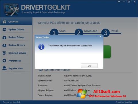 स्क्रीनशॉट Driver Toolkit Windows 10