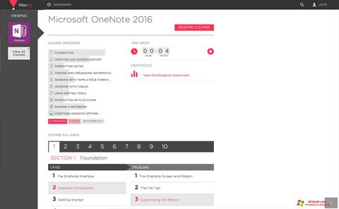 स्क्रीनशॉट Microsoft OneNote Windows 10