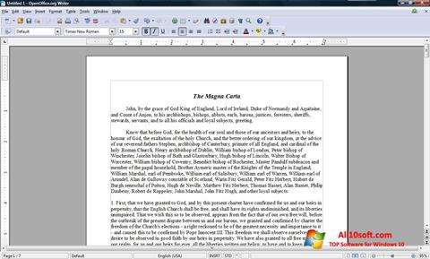 स्क्रीनशॉट OpenOffice Windows 10