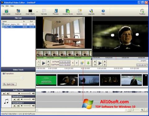 स्क्रीनशॉट VideoPad Video Editor Windows 10