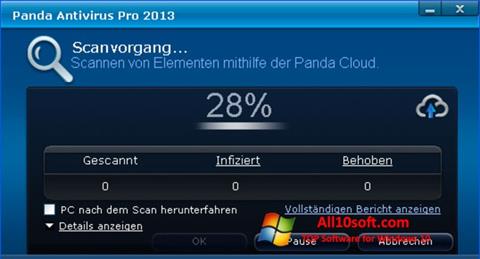 स्क्रीनशॉट Panda Antivirus Pro Windows 10