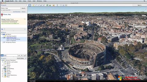 स्क्रीनशॉट Google Earth Windows 10