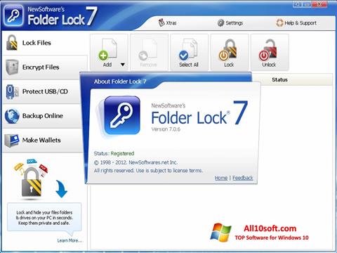 स्क्रीनशॉट Folder Lock Windows 10