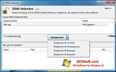 स्क्रीनशॉट IObit Unlocker Windows 10