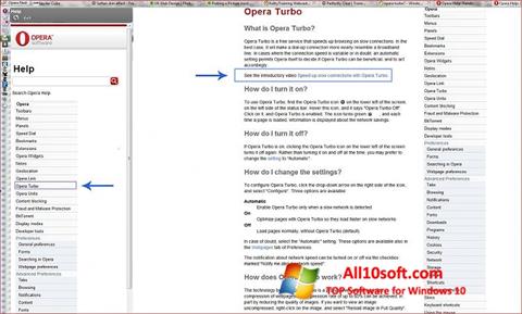स्क्रीनशॉट Opera Turbo Windows 10