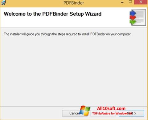 स्क्रीनशॉट PDFBinder Windows 10