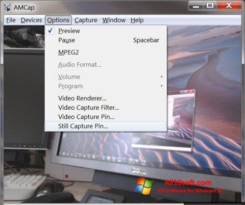 स्क्रीनशॉट AMCap Windows 10