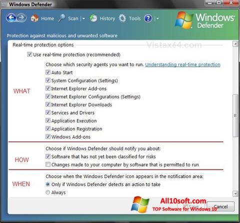 स्क्रीनशॉट Windows Defender Windows 10