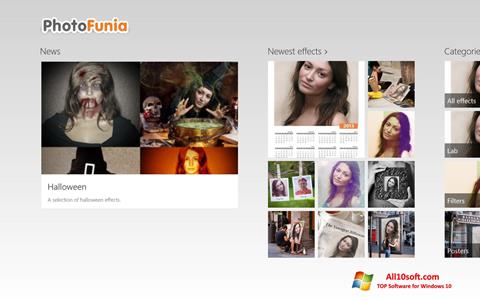 स्क्रीनशॉट PhotoFunia Windows 10