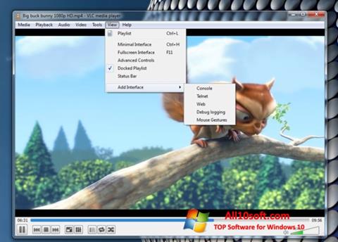 स्क्रीनशॉट VLC Media Player Windows 10