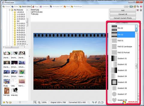 स्क्रीनशॉट PhotoScape Windows 10