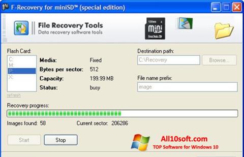 स्क्रीनशॉट F-Recovery SD Windows 10