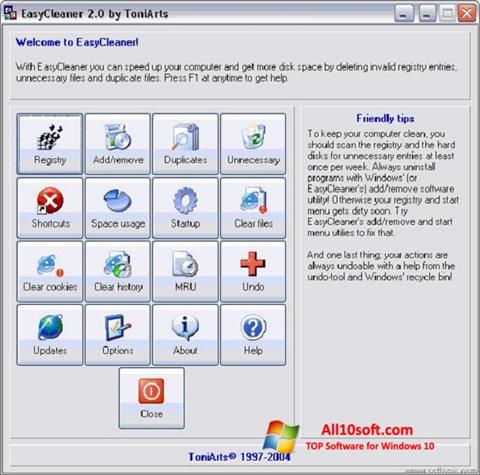 स्क्रीनशॉट EasyCleaner Windows 10