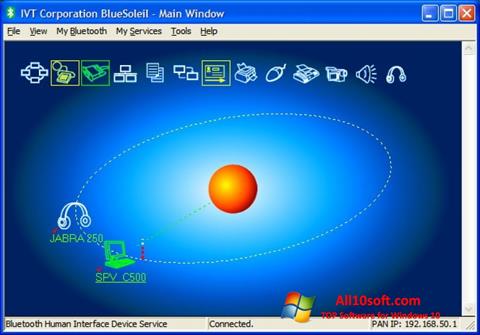 स्क्रीनशॉट BlueSoleil Windows 10