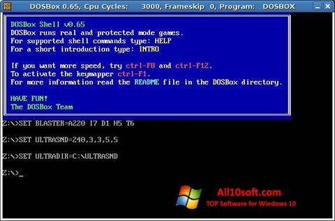 स्क्रीनशॉट DOSBox Windows 10
