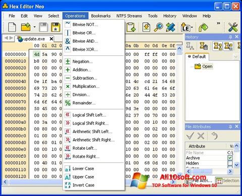 स्क्रीनशॉट Hex Editor Neo Windows 10