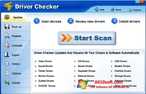 स्क्रीनशॉट Driver Checker Windows 10
