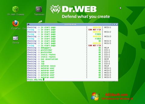 स्क्रीनशॉट Dr.Web LiveCD Windows 10