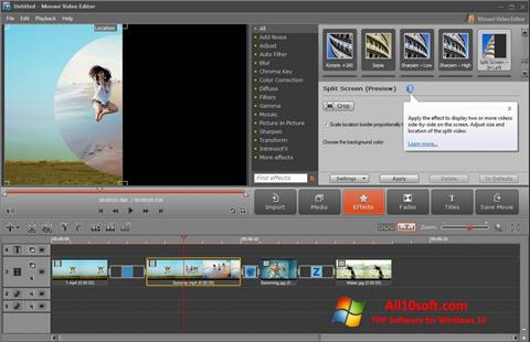 स्क्रीनशॉट Movavi Video Editor Windows 10