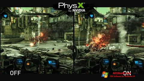 स्क्रीनशॉट NVIDIA PhysX Windows 10