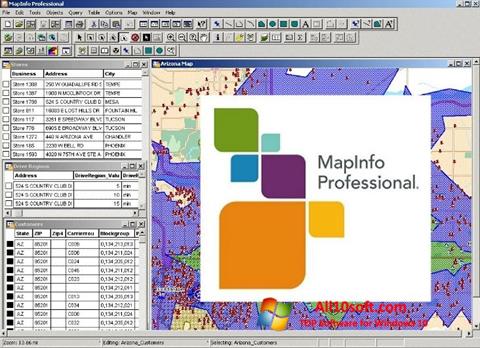 स्क्रीनशॉट MapInfo Professional Windows 10