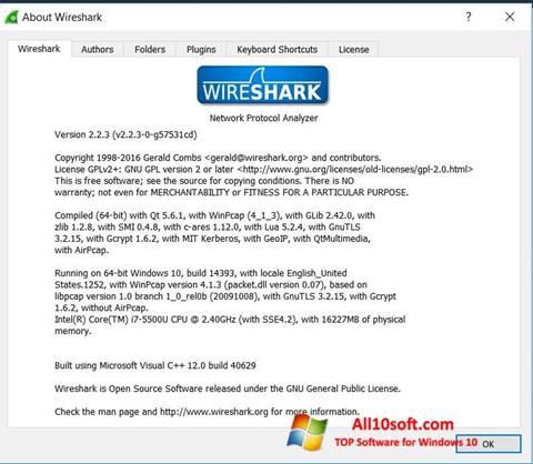 स्क्रीनशॉट Wireshark Windows 10
