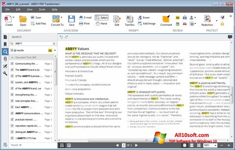 स्क्रीनशॉट ABBYY PDF Transformer Windows 10